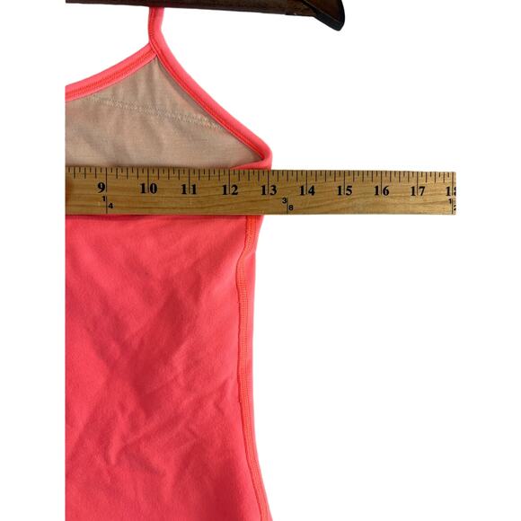 Lululemon Tank Top Active Pink Size SM (?) Exercise Halter Neck T Back With Bra - Picture 7 of 8